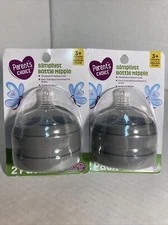 X2 Parent's Choice Simplicity Bottle Nipple Medium Flow, 3 Months +, 2 Pack(4)