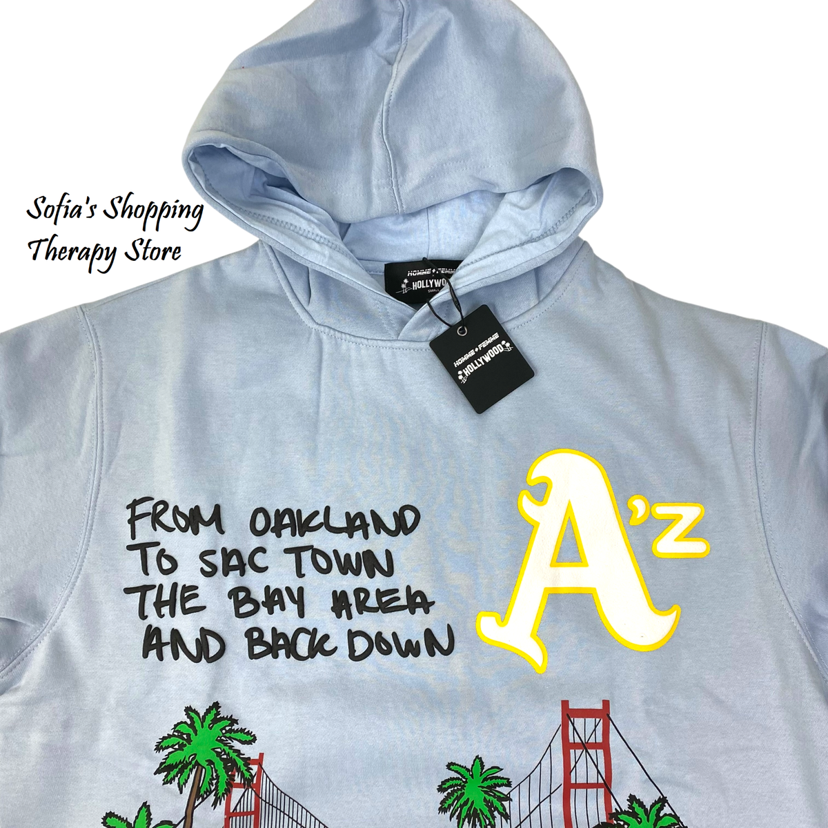 Hollywood A's Hoodie Homme Femme Cali To NYC Hoodie Men's
