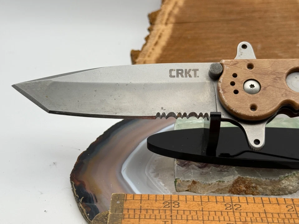 Vintage CRKT M16-14ZSF Carson Design Folding Tactical Tanto Blade--709.25 - Image 4 of 4