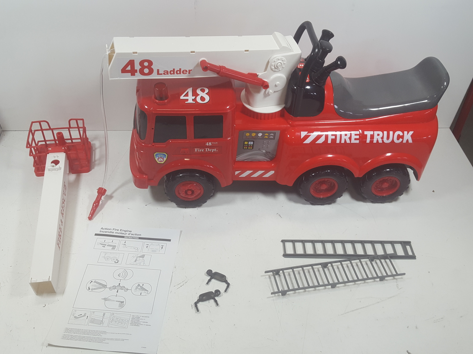 action fire engine ride on