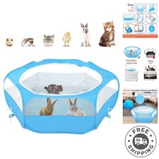 Durable  Portable Small Animal Playpen - Modern Zippered Tent for Outdoor Fun