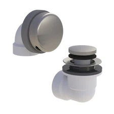 Watco 901-FA-PVC-BN Innovator 901 Sch 40 Bath Waste Foot Actuated Brushed Nickel