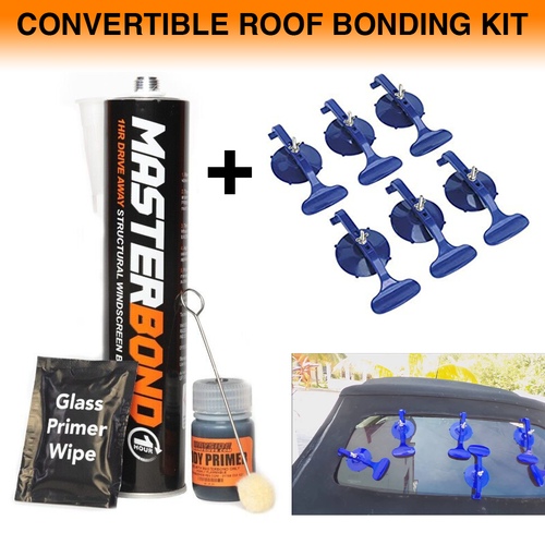 AUDI A4 CONVERTIBLE CABRIOLET REAR GLASS BOND GLUE ADHESIVE FITTING KIT