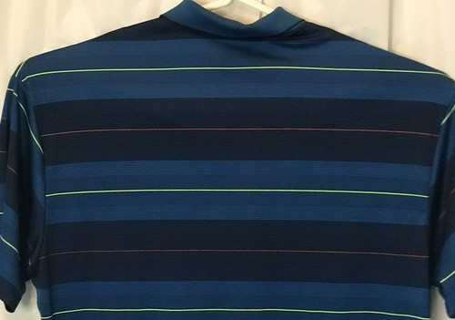 Ben Hogan Polo Men SZ 2XL 50/52 Golf Polo Performance Blue Black Stripes - Picture 7 of 7