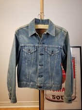 VINTAGE LEVIS 71557 BIG E DENIM TRUCKER JACKET SZ MEDIUM REPRO JAPAN
