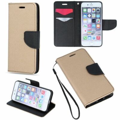 FÜR XIAOMI REDMI NOTE 9T 5G - FANCY Case Hülle Handy Tasche Cover GOLD - SCHWARZ