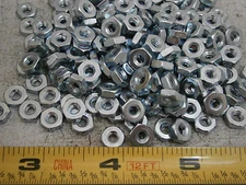 Hex Nuts #6/32 Steel Zinc Plated Lot of 100 #5896