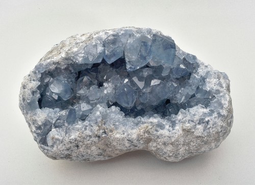 9,84 Zoll schöne CELESTITE GEODE CELESTINE 18,40 Pfund - Madagaskar P349 - Bild 3 von 5