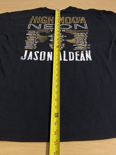 Jason Aldean High Noon Neon Tour T-Shirt Band Graphic Tee Country Western Medium - 第 7/8 張圖片