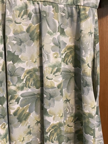 Vintage California Looks Dress Women Size 16WP Green 3/4 Sleeve Pockets A Line - Picture 6 of 10