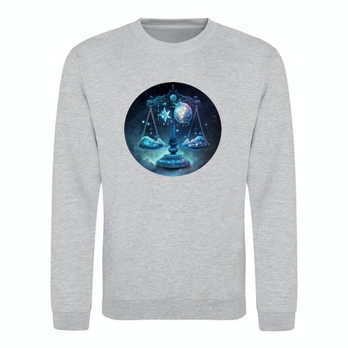 Sweatshirt Star Sign Libra Horoscope Astrology Zodiac Art Unisex Sweater Jumper - Picture 20 of 37