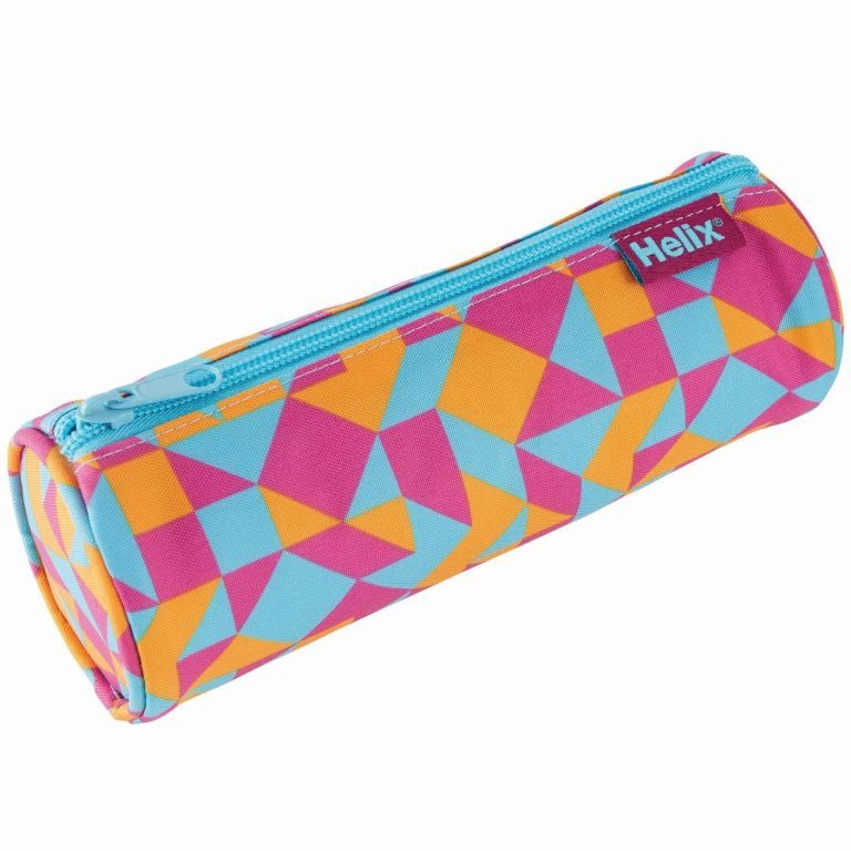 Helix Oxford Geo Pencil Case: Orange UK