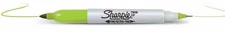  Sharpie Twin Tip Fine & Ultra Fine Lime Permanent Markers 1799116 New 5 Markers