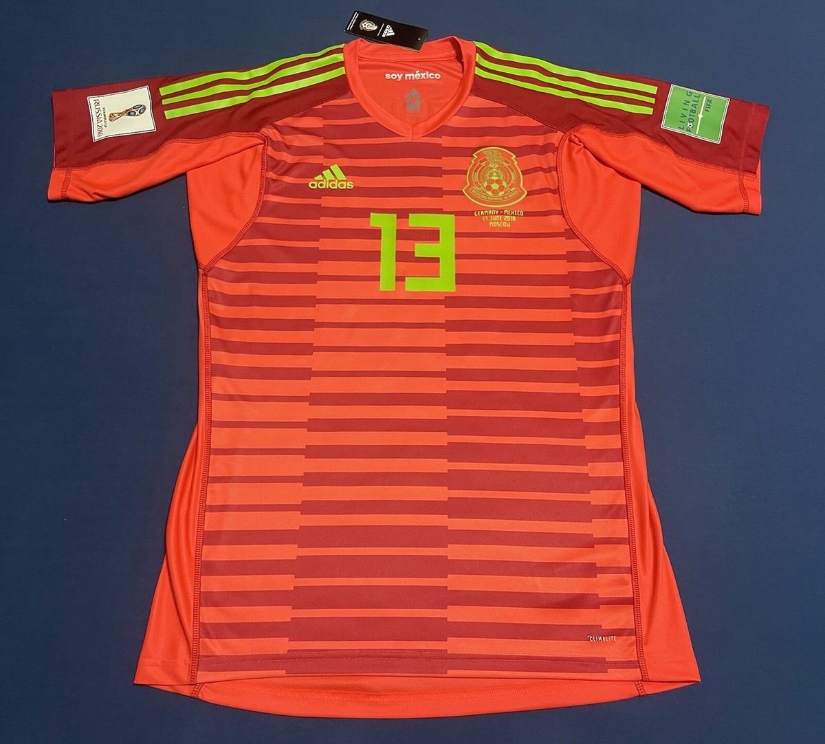 ADIDAS MEXICO G. OCHOA SOCCER JERSEY vs GERMANY RUSSIA 2018 SIZE M