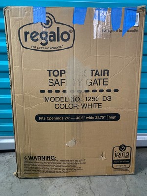regalo top of stair safety gate model 1250