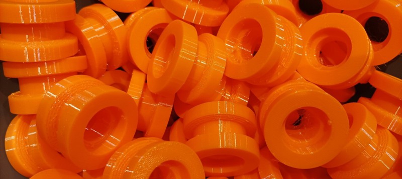Exclusive Offer -  6x Rollers for MRP Chain Device etc - Orange.