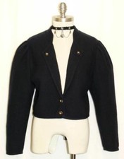 BLUE WALK LODEN WOOL SWEATER Jacket Austria Women WARM Riding Cardigan S B39"