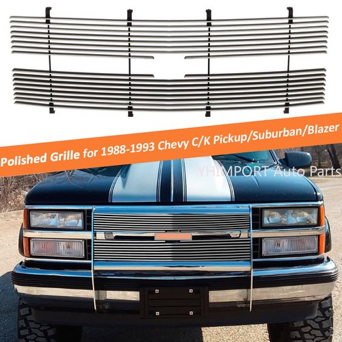 Chrome Billet Grille Insert For 1981-1987 Chevy GMC Pickup Suburban Blazer 632826