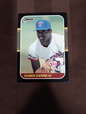 1987 Donruss Ruben Sierra Rookie Texas Rangers #346