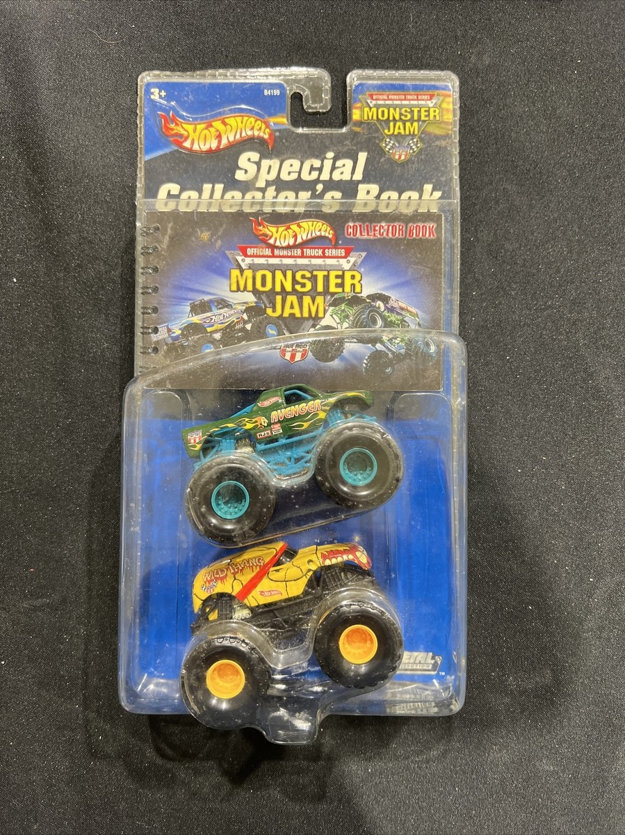 2001 Hot Wheels Monster Jam Special Collector's Book 2 Truck Set
