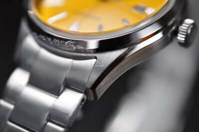 CITIZEN Automatic NH8391-51Z Yellow Dial Silver Stainless Steel