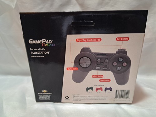 GAMEPAD Colors Controller 1998 (Sony PlayStation, PS1) Black, Brand new sealed - Picture 2 of 3
