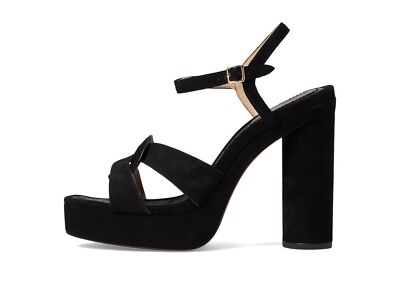 COACH Talina Suede Sandal 9.5 Black/Black | eBay Coach Talina Black Suede Sandal main image 0