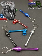 3.5" Metal Tobacco Smoking Pipe Portable Keychain Mushroom Style