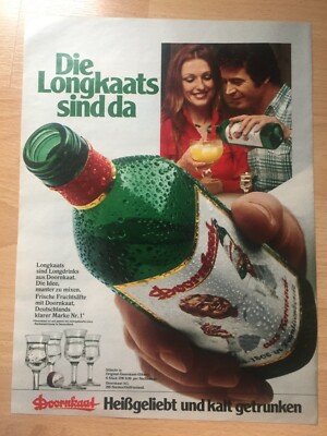 Original advertising advertising 1976 Doornkaat hotly loved and drunk cold