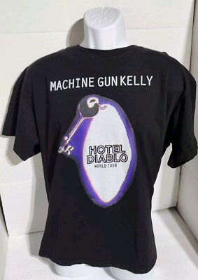 Machine Gun Kelly MGK Hotel Diablo World Tour Double Sided Shirt XL