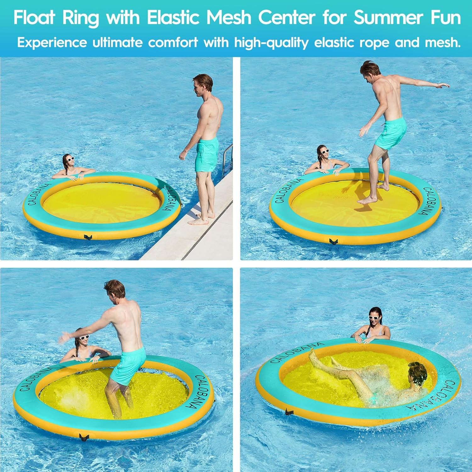 Heavy-Duty Round Floating Hammock for Pool, Lake, and River Relaxation
