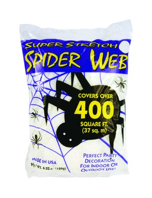 Fun World 9534ACE White Creepy & Haunted Look Halloween Spider Web 4.22 oz.