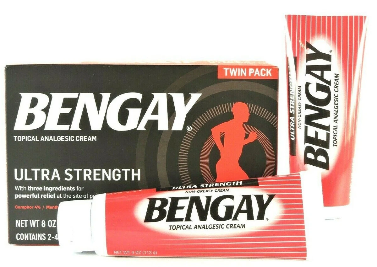 BENGAY Ultra Strength Pain Relieving Cream Tubes 4oz Twin, 51 OFF