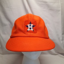 Vintage 80s Houston Astros Snapback Baseball Hat Cap Made In USA Size S/M