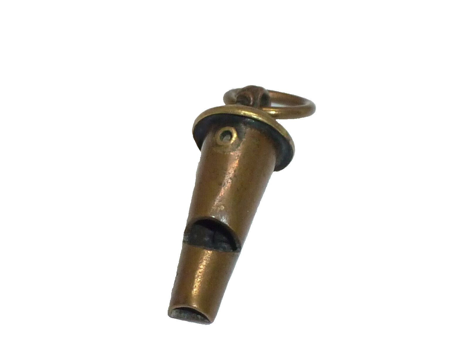 Antique 19th Century Beaufort Whistle Crossbelt Military Officers Brass Conical