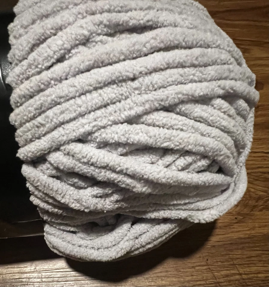 hilo pilares acogedor hilo chenilla gris claro Foto 2 de 3
