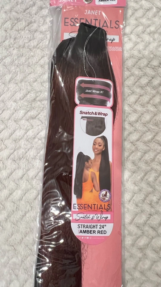 Hair Extensions-Straight Hair 24” Long Soft Texture Snatch And Wrap Wig Ponytail - Image 2 of 4