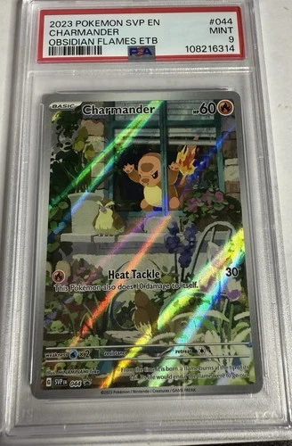 Pokémon TCG Obsidian Flames Charmander SVP Black Star Promo, SVP044, PSA 9
