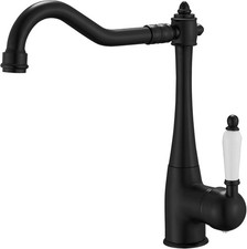 Black Kitchen Sink Faucet Single Handle High Arc Faucet Kitchen Sink One Hole