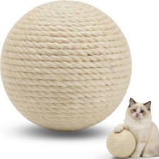 Sisal Cat Toy Balls with Crinkle Sound  Large Indoor Play  Teething Toys