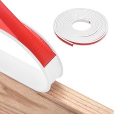 16Ft U-Shape Edge Banding Self Adhesive Edge Protector White 12mm / 1/2"