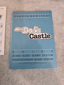 Mr. Do's Castle game cartridge for Colecovision Coleco Vision With Box & Manuel 