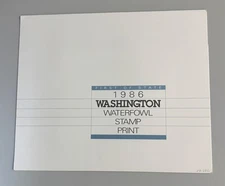 1986 Washington State Waterfowl Stamp & Print by Keith Warrick