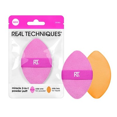 Miracle 2-in-1 Puderquaste doppelseitiger Gesichts-Make-up-Schwamm zum Festigen & Verblenden