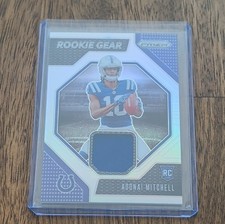 Panini Prizm 2024 Rookie Gear Adonai Mitchell RG-AML Colts Memorabilia Card