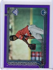 2025 Topps Pro Debut #PD-95 Emiliano Teodo Purple 224/299 Frisco Roughriders