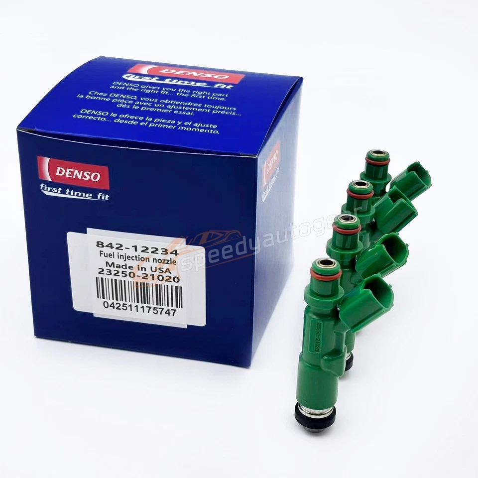 23250-21020 4x DENSO Fuel Injectors For 2000-2009 Toyota Prius Scion xA xB OEM Foto 3 de 4