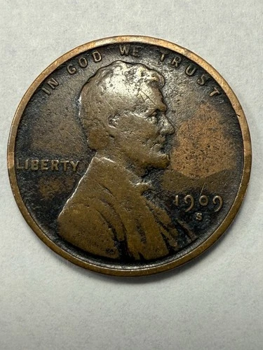 1909-S VDB LINCOLN CENT-GRADES VF+ (KEY DATE FOR THE SET) "THE KING" OF LINCOLNS