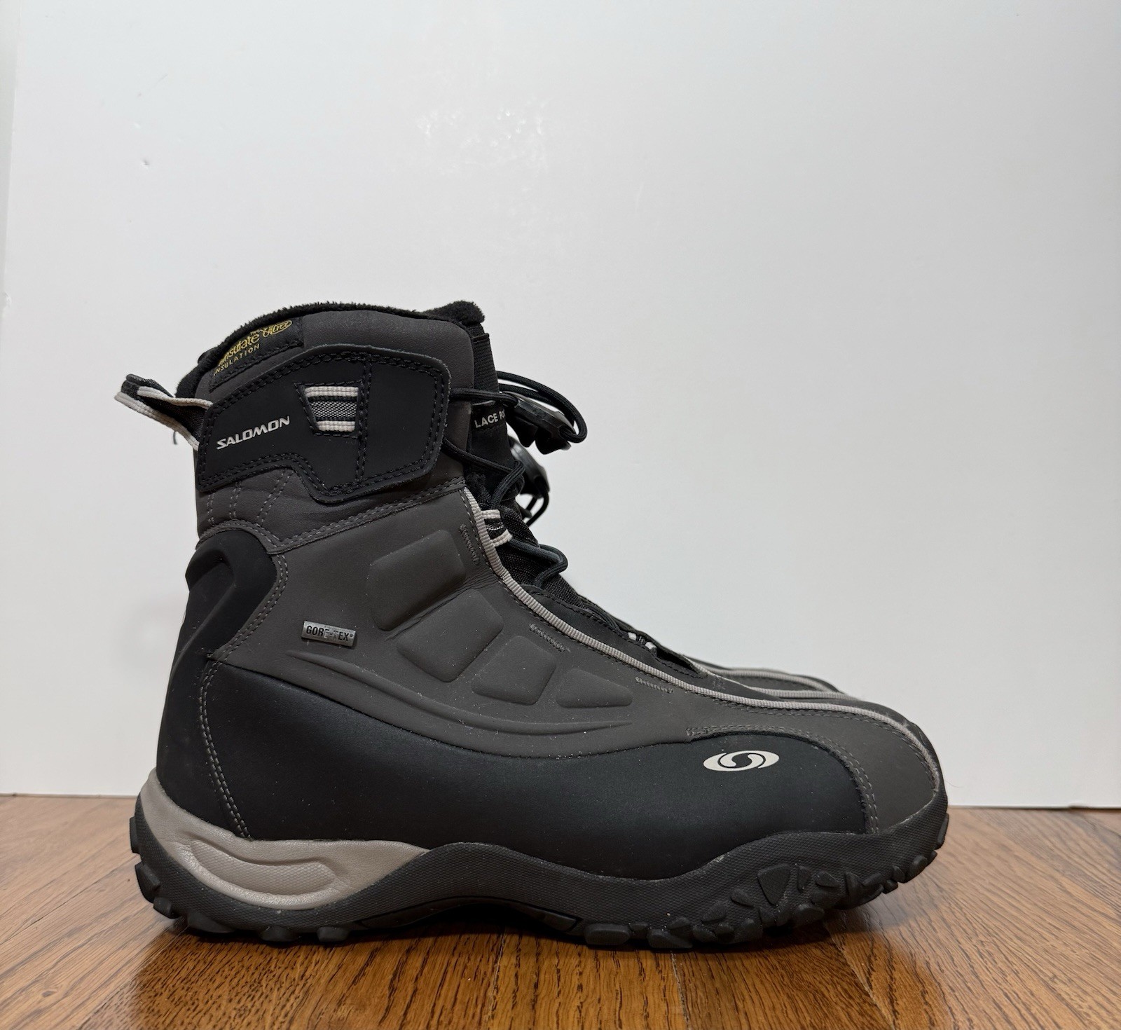 Stivali da trekking Salomon Gore Tex nero grigio uomo taglia 10