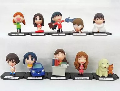 Figurines Porte-clés Azumanga Daioh - Ensemble Complet Des 6 Personnages, Bandai 2001, Rare